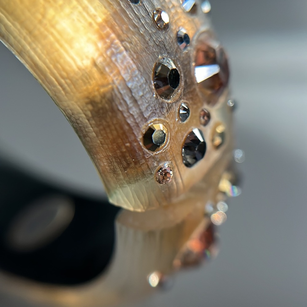 Alexis Bittar Lucite Crystal Hinged Bangle Bracelet * - Picture 6 of 15